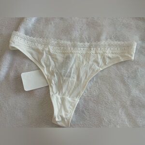 NWT H&M White Lace Thong